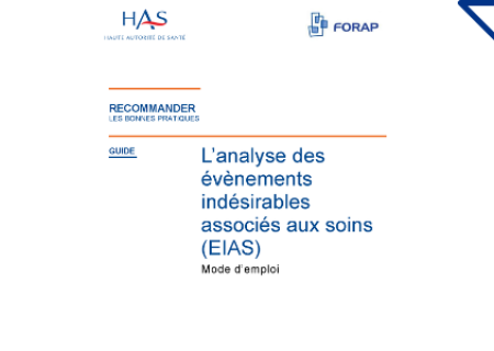 Guide HAS - FORAP : l'analyse des EIAS