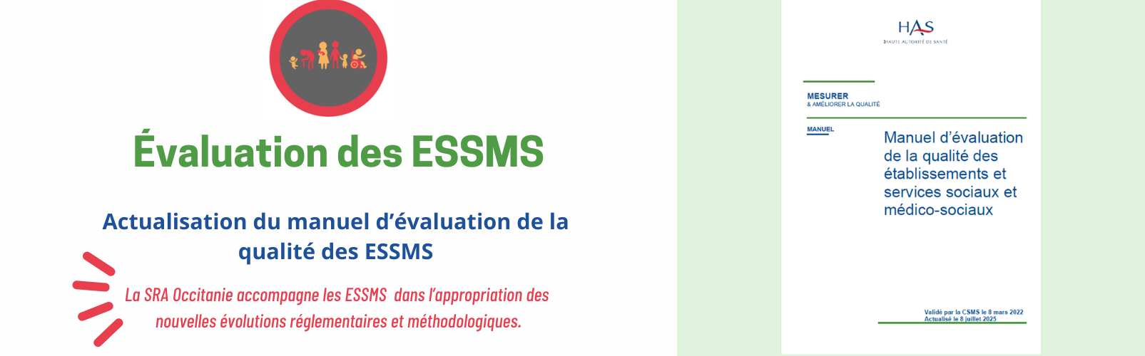 Actualisation manuel d'évaluation de la qualité des ESSM