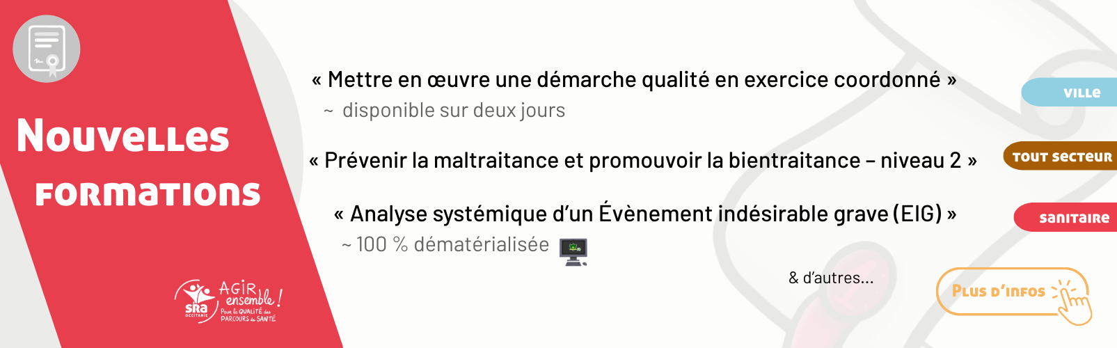 nouvelles formations disponibles