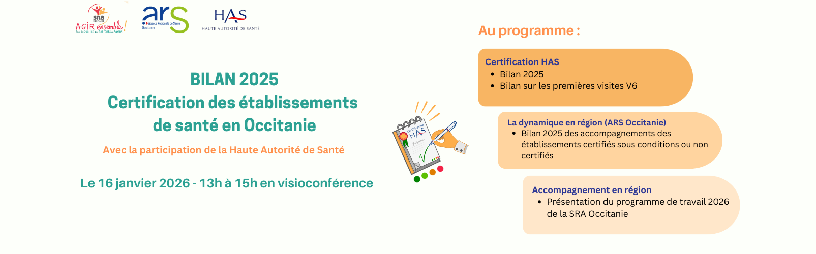 Webinaire régional - La certification des établissements de santé pour la qualité des soins en Occitanie